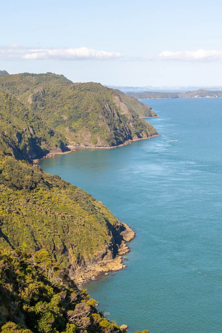 Manukau Harbour from Omanawanui hiking north island New Zealand