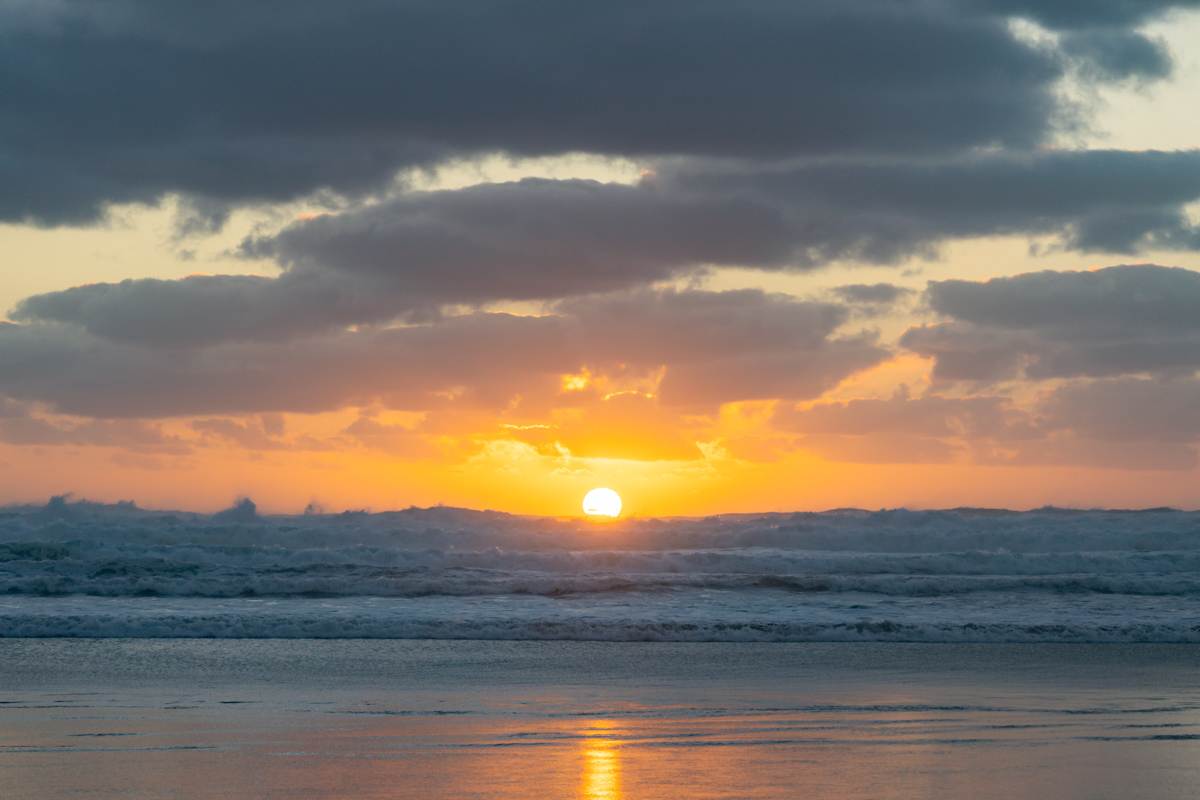 sunset at Bethells/Te Henga beach West Coast Auckland