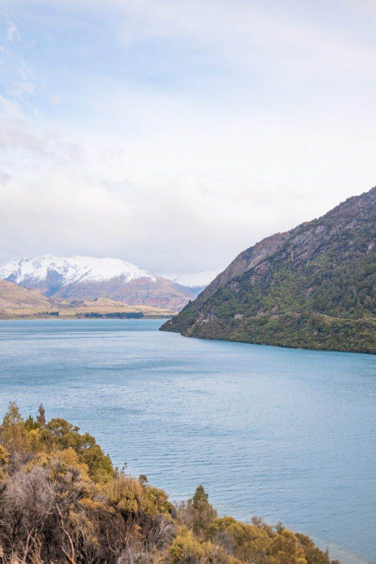 view of lake wakatipu from bob's cove in queenstown