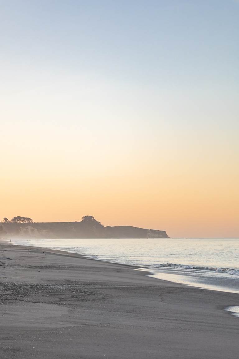 golden hour at pukehina beach