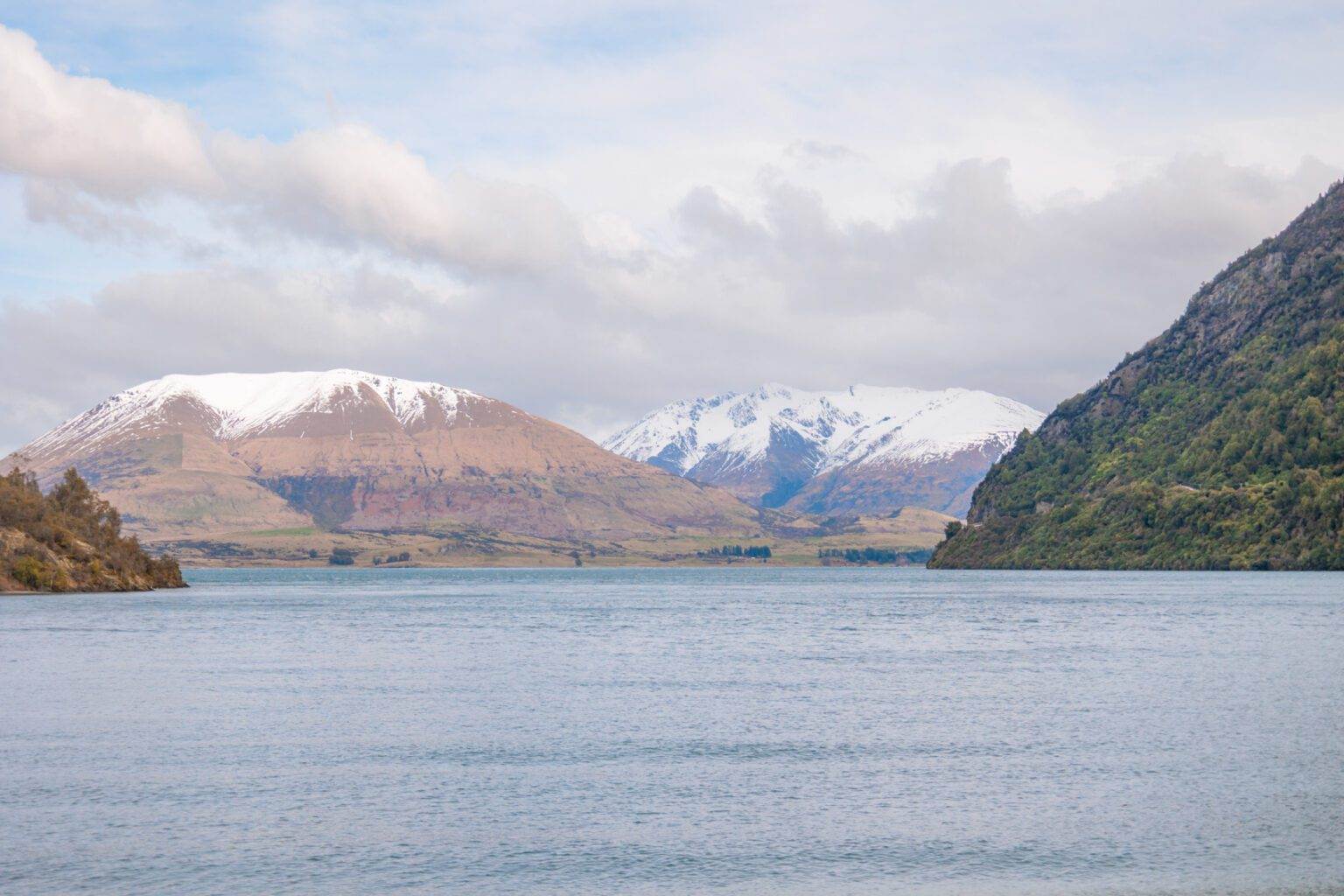 views of south island mountains during winter