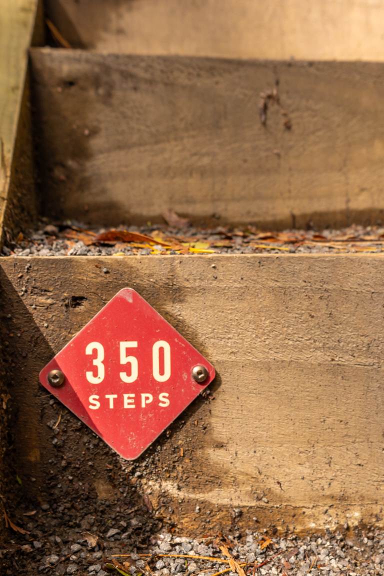 350 steps sign