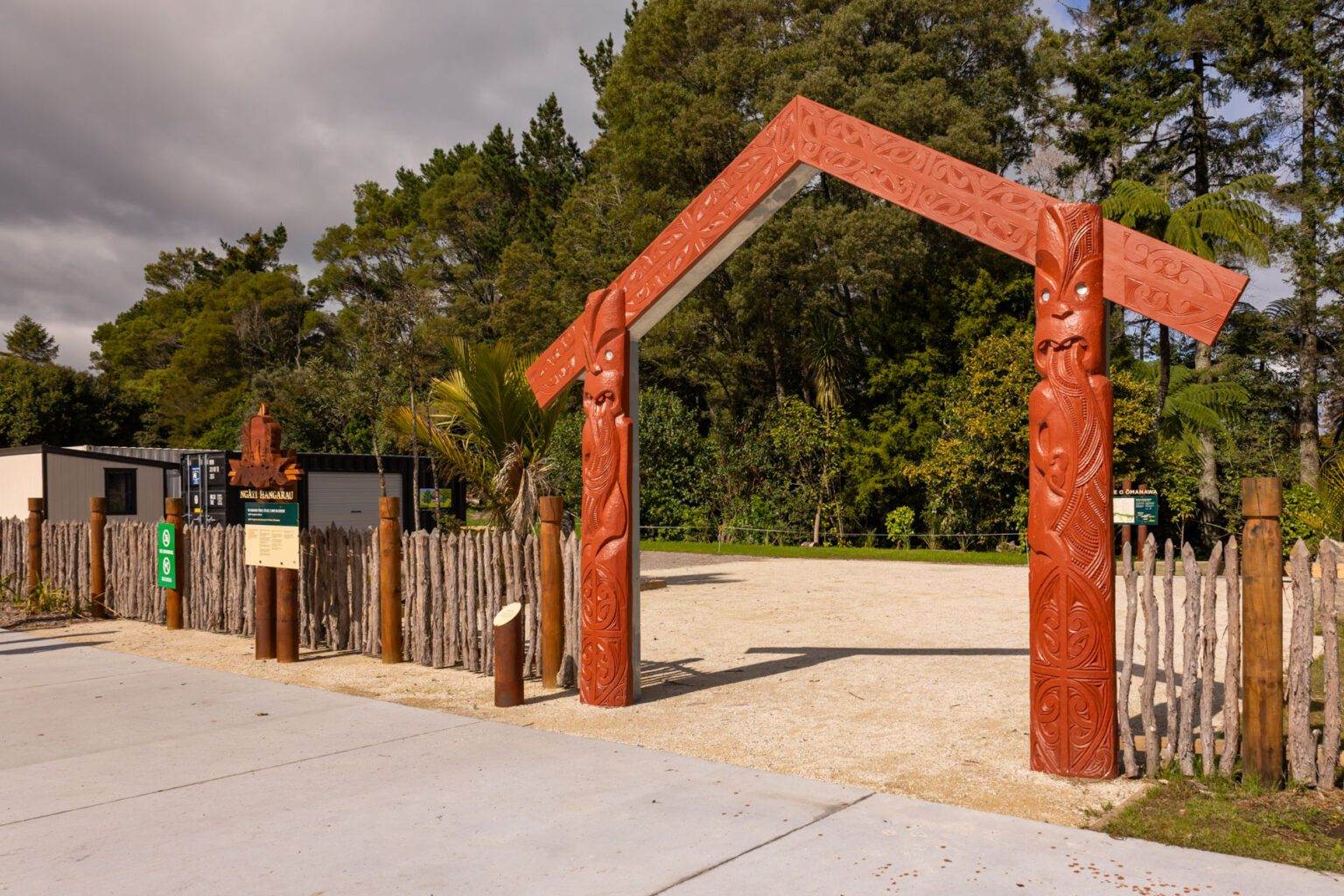 welcome entrance to Omanawa Falls