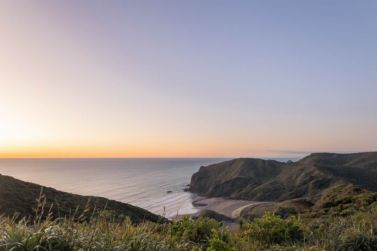 auckland west coast sunset