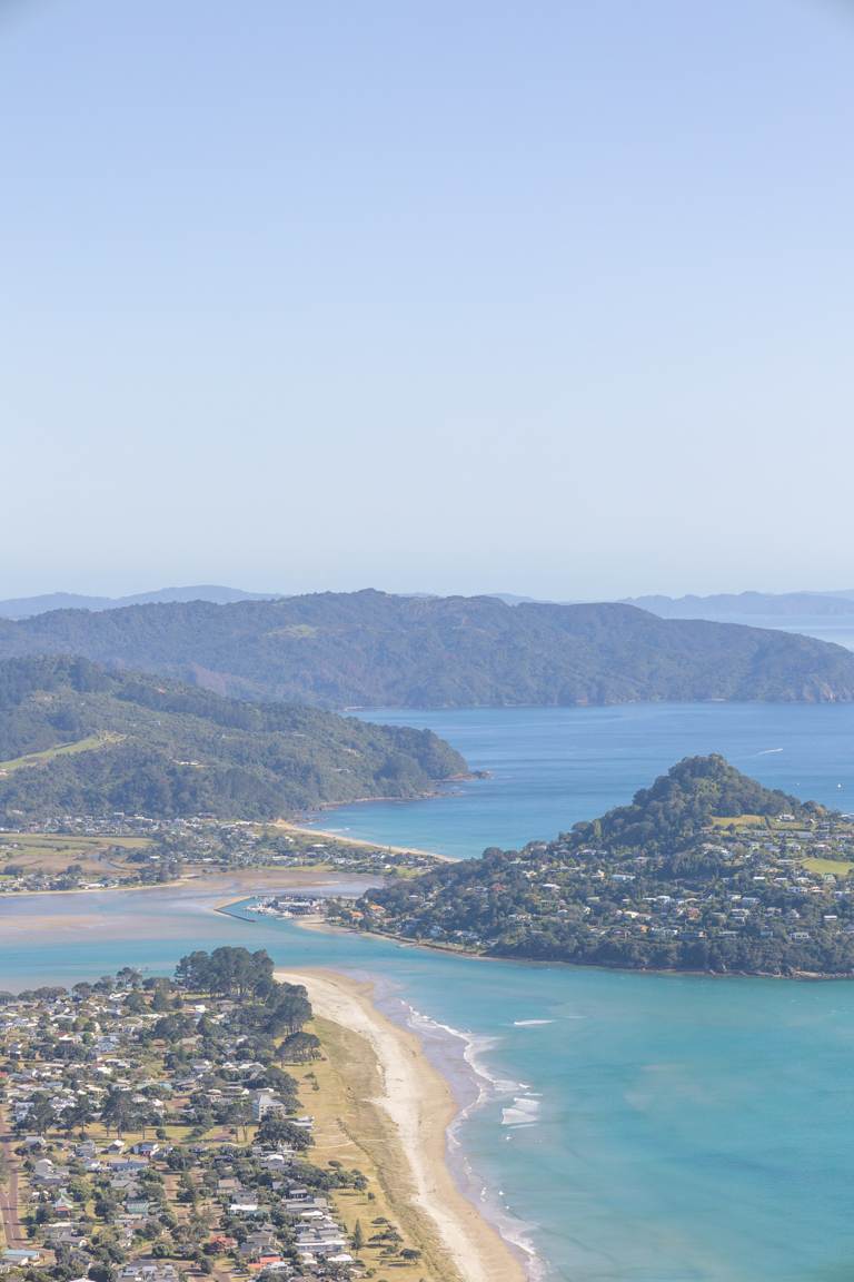 view of Mount Paku from Mount Pauanui best day hikes in NZ