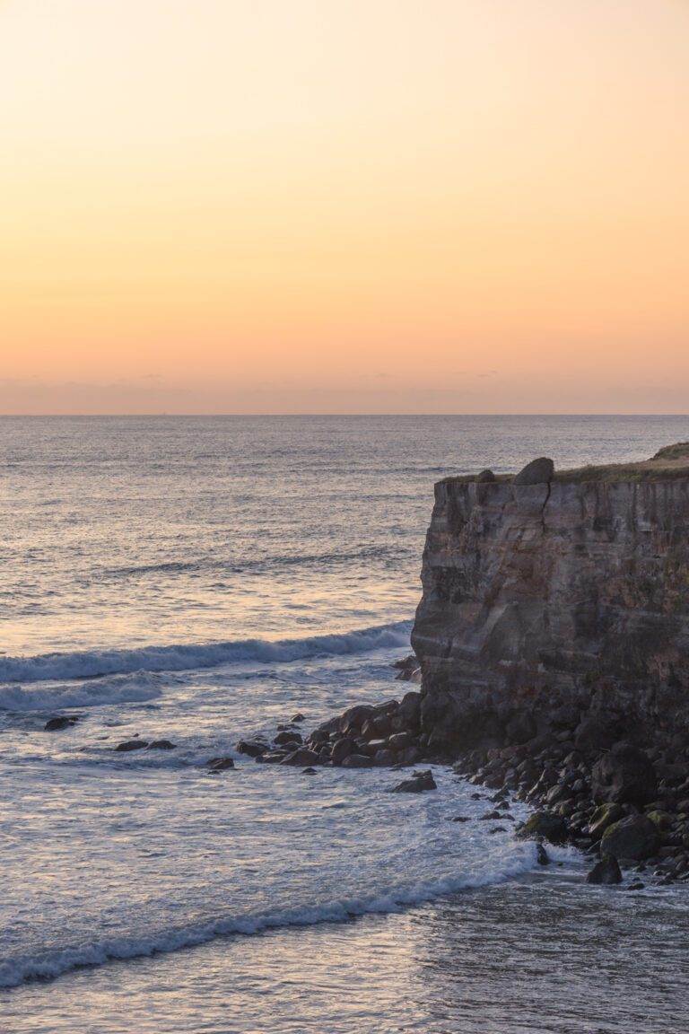 looking over ocean from airbnb in taranaki new zealand