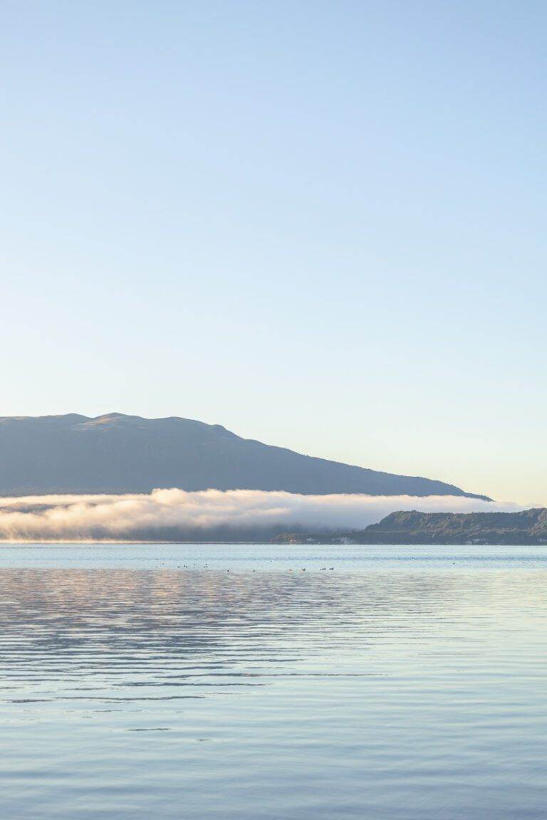 blue hues of lake tarawera