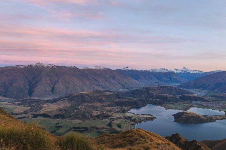 sunrise landscape from roys peak