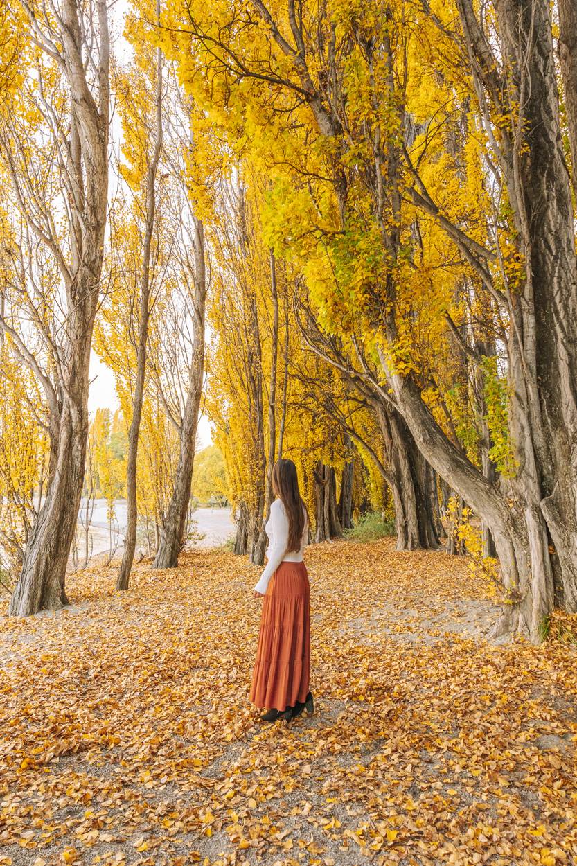 woman standing in wanaka station park