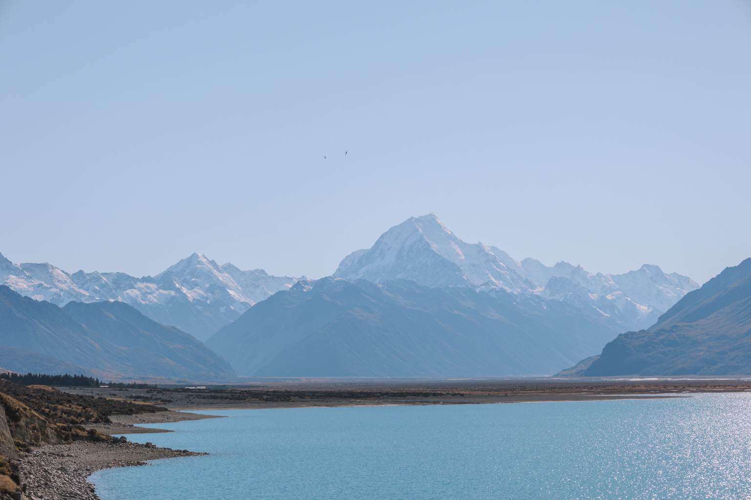 mount cook and lake pukaki, south island