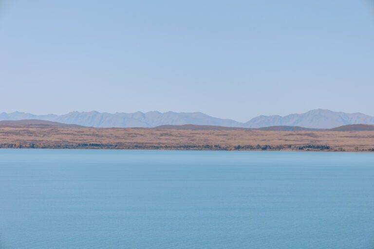 lake pukaki landscape in Aoraki/Mount Cook National Park Photos