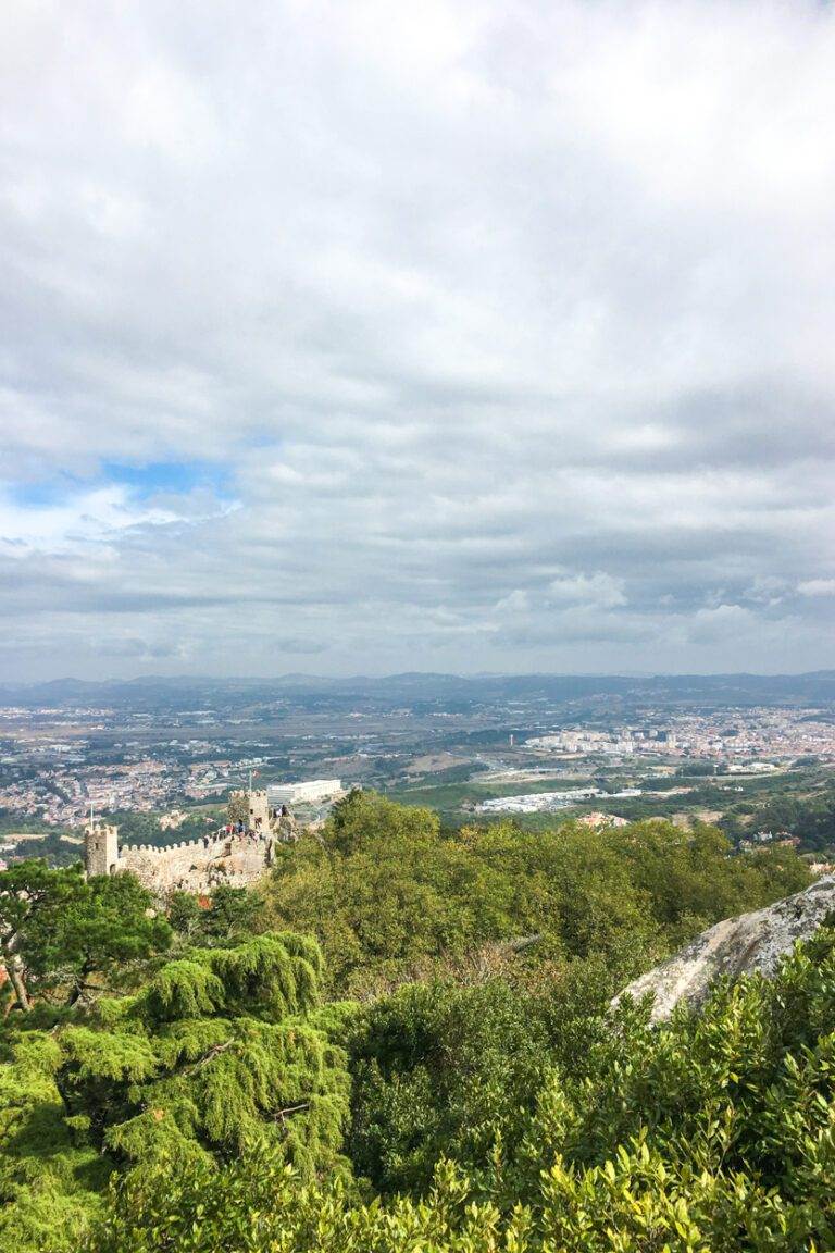 sintra from castle of the moors