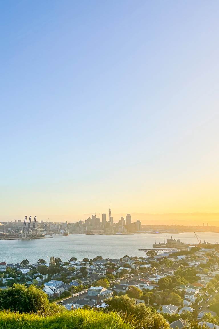 view of City from Mount Victoria Lookout Auckland