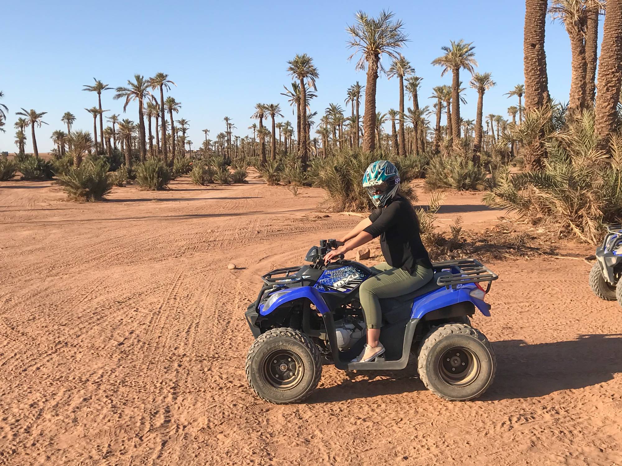 quad biking in the moroccan desert