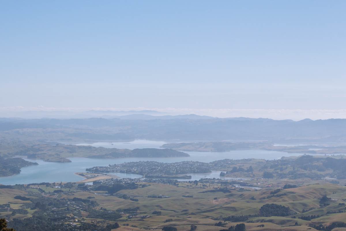 view across raglan and waikato