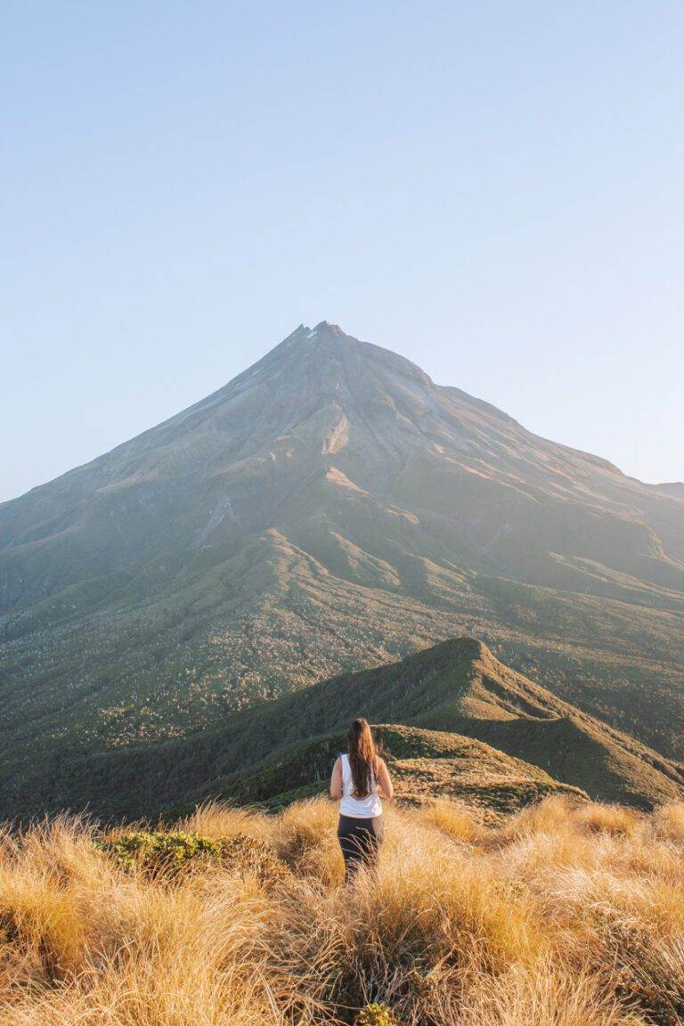 girl standing in view from henry peak lookout