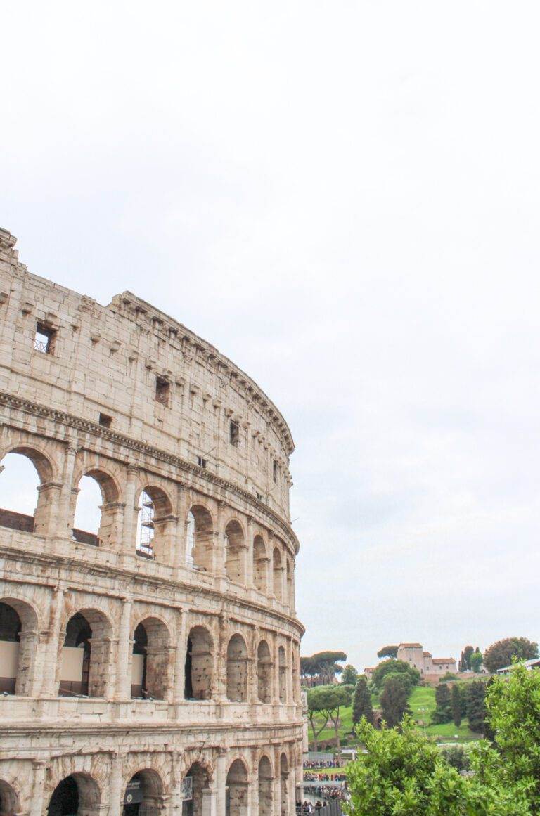 image of rome colosseum and landscape