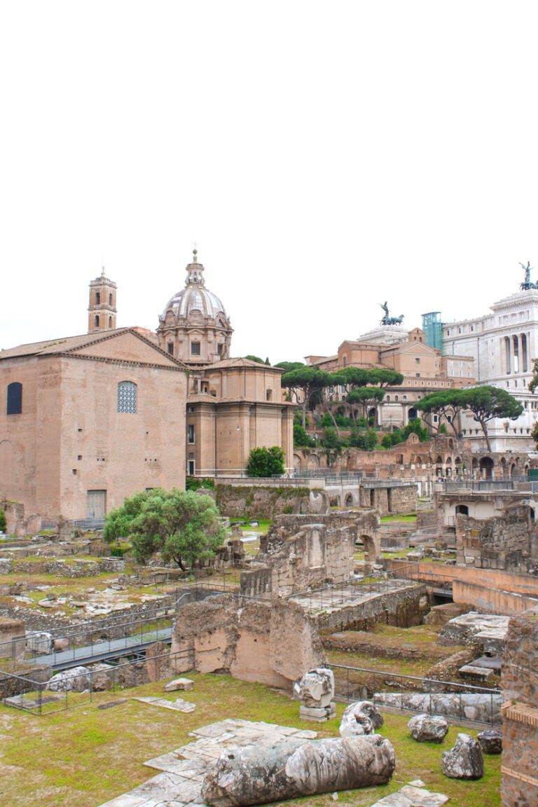 portrait of roman forum in rome