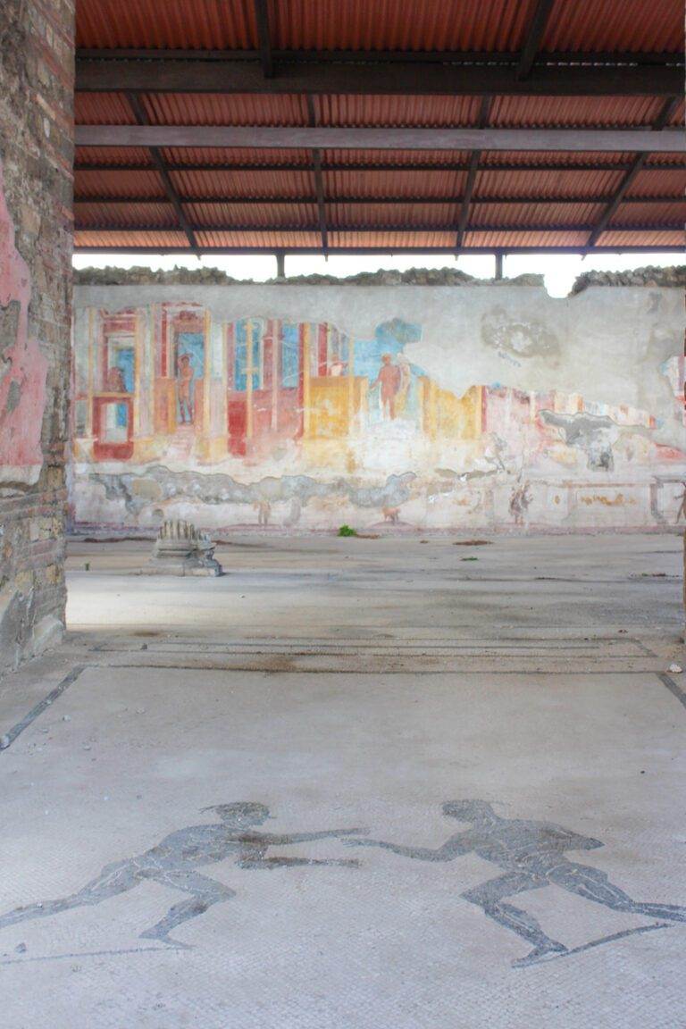 interior at the ruins of pompeii