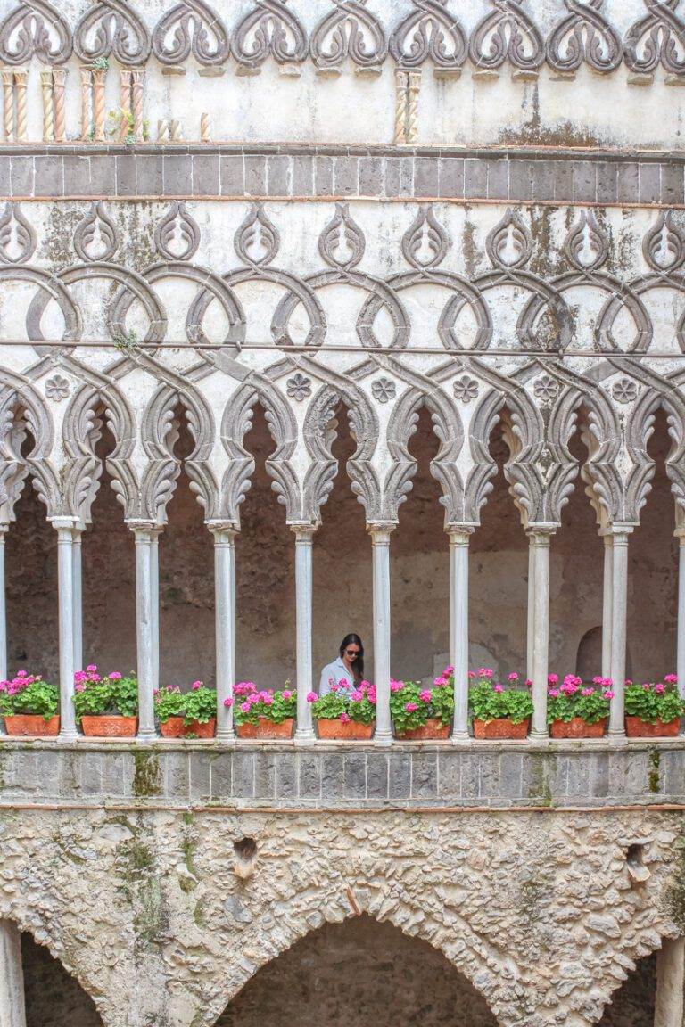 girl standing at positano garden villa