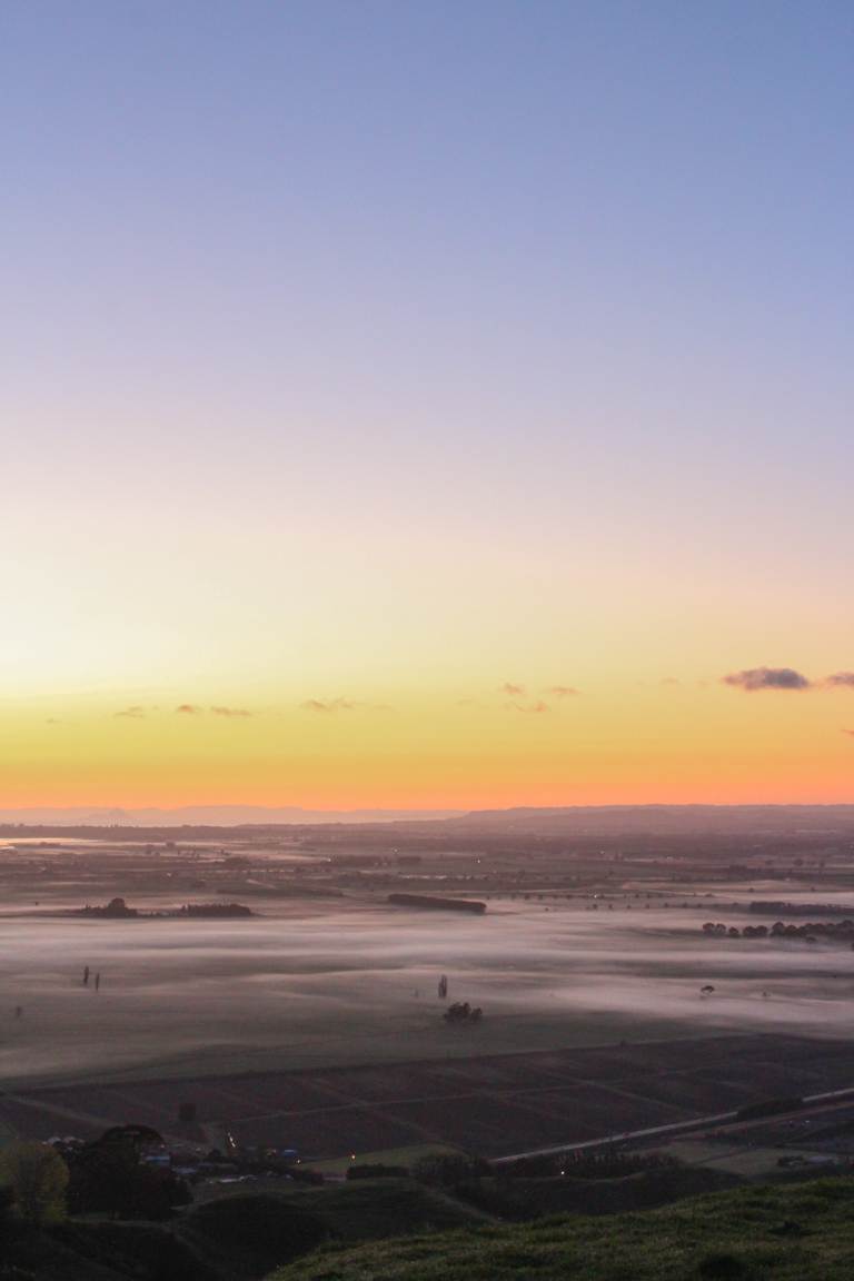 before sunrise at Papamoa Hills Regional Park