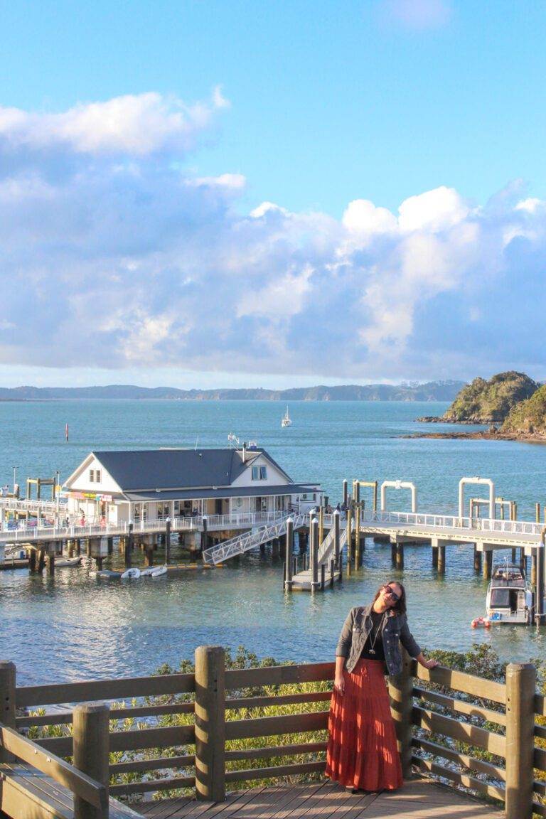 view over paihia wharf, northland