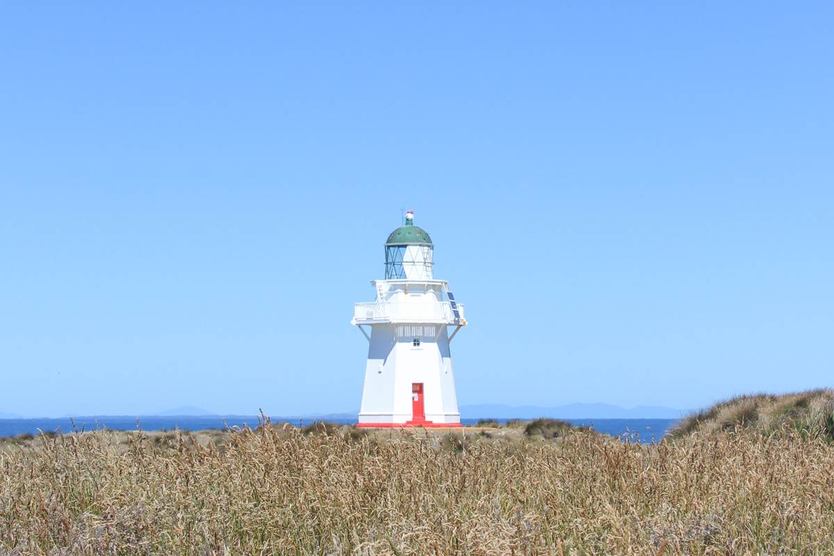 Waipapa Point Lighthouse in the Catlins, South Island, New Zealand