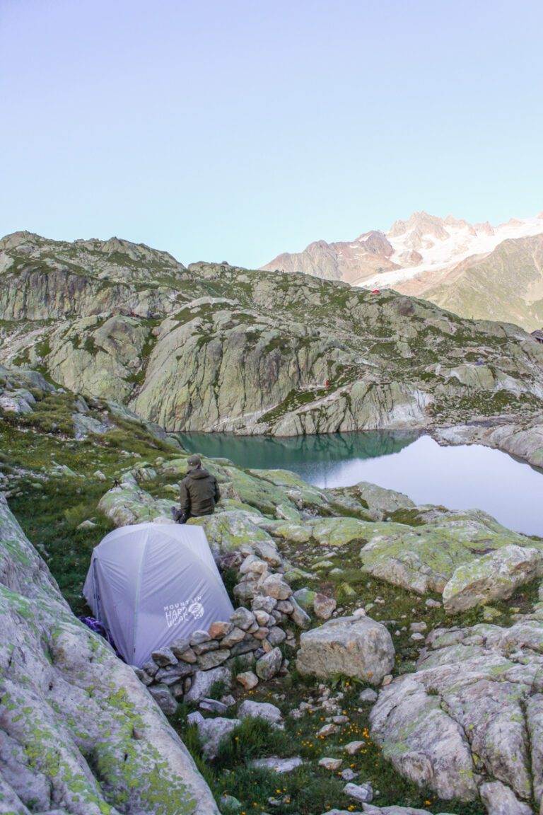 camping at lac blanc