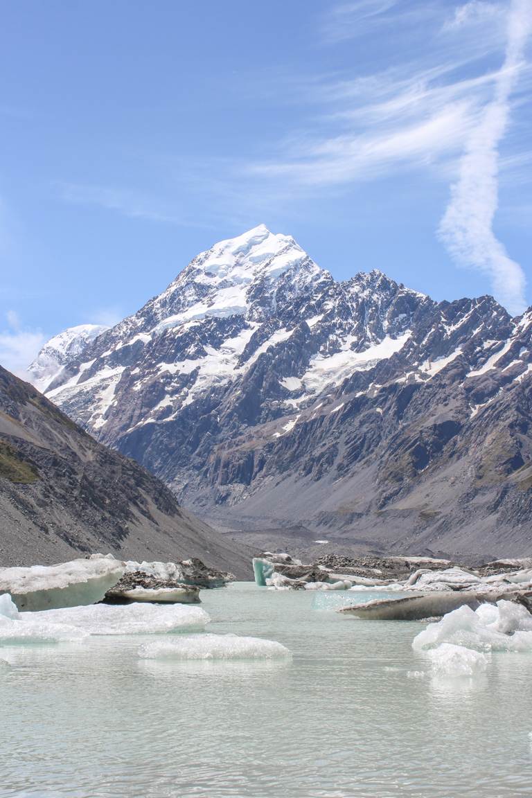 hooker valley track landscape view