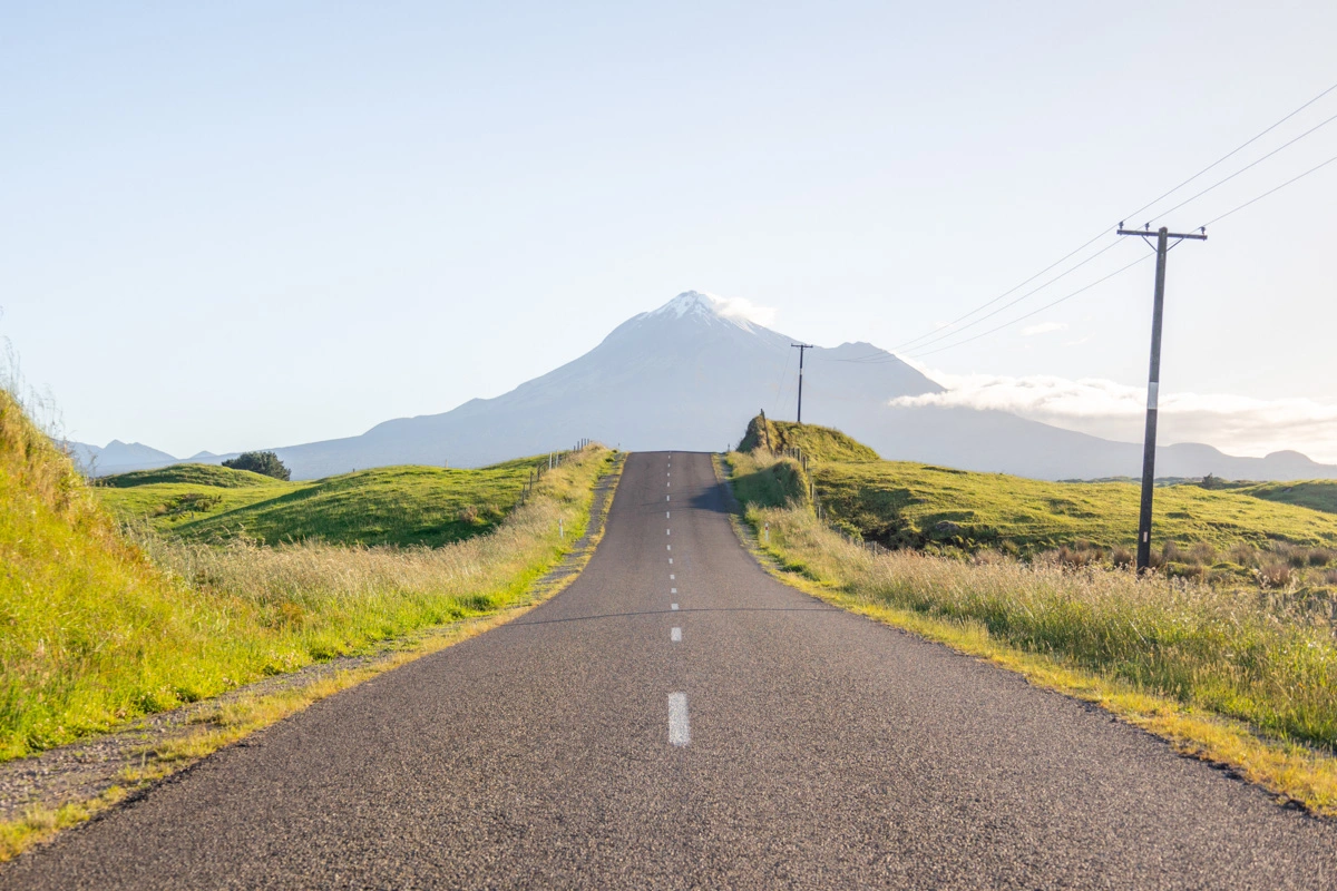 Landscape Arawhata Road Mount Taranaki