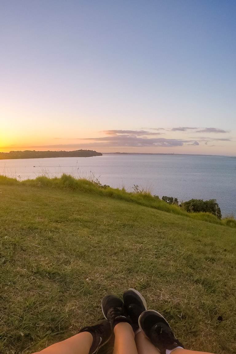 girls sitting at Musick Point