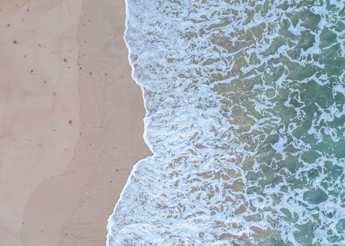 birds eye view of Pataua South beach