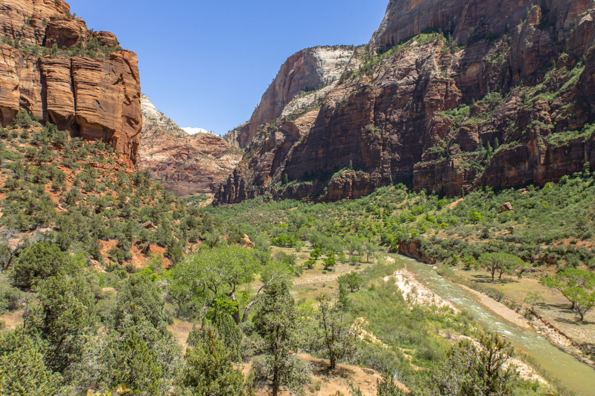 angels landing hike virgin river