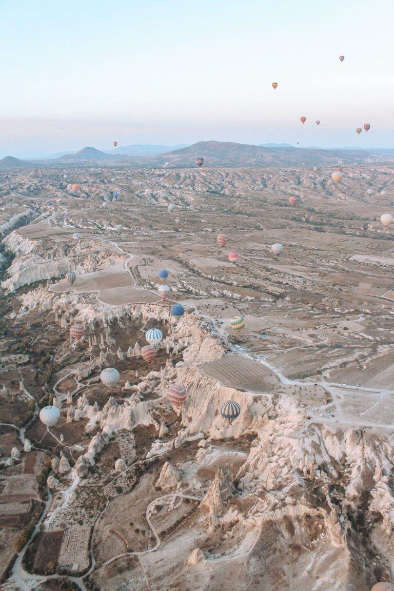 cappadocia hot air balloons at sunrise