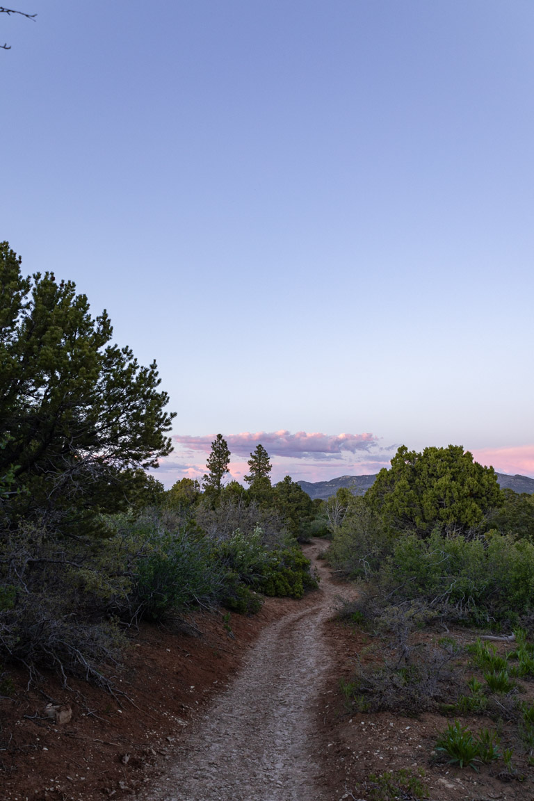 east mesa trail dusk