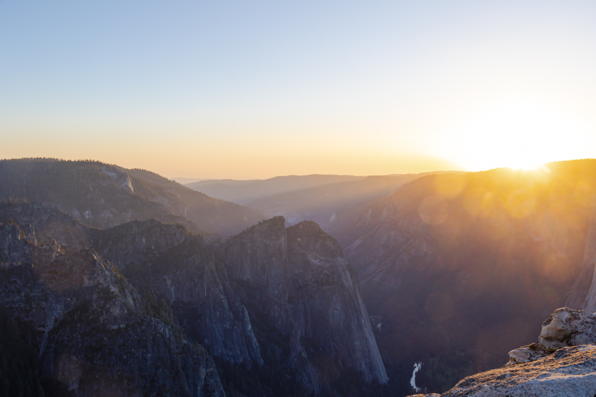 golden hour yosemite valley