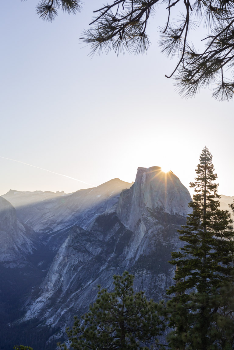 half dome glacier point sunrise