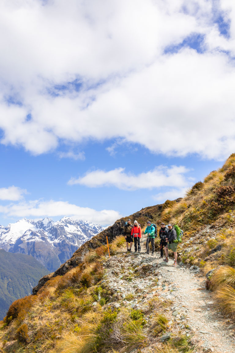 hiking group routeburn