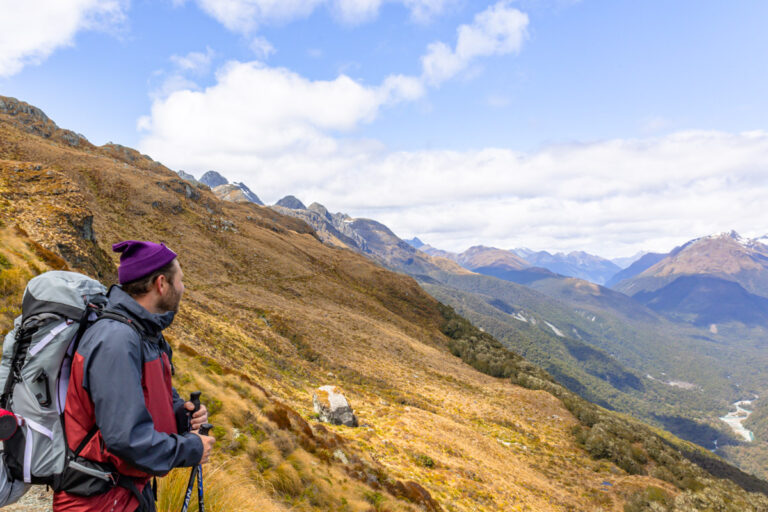 hiking routeburn track ridgeline