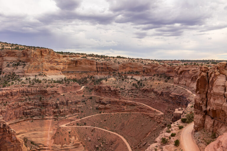 landscape shafer canyon trail utah