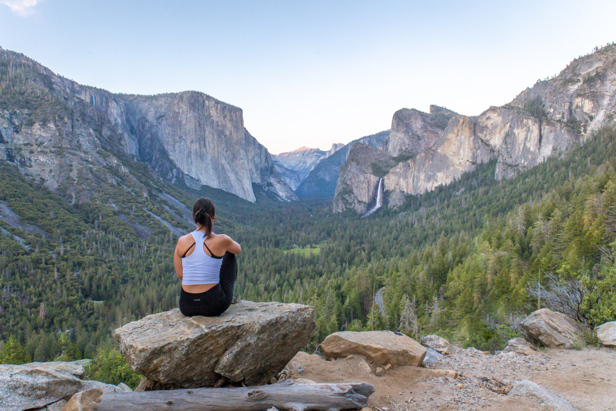 lookout artist point yosemite national park sunset