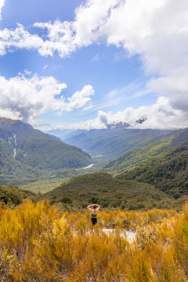 lookout over routeburn track