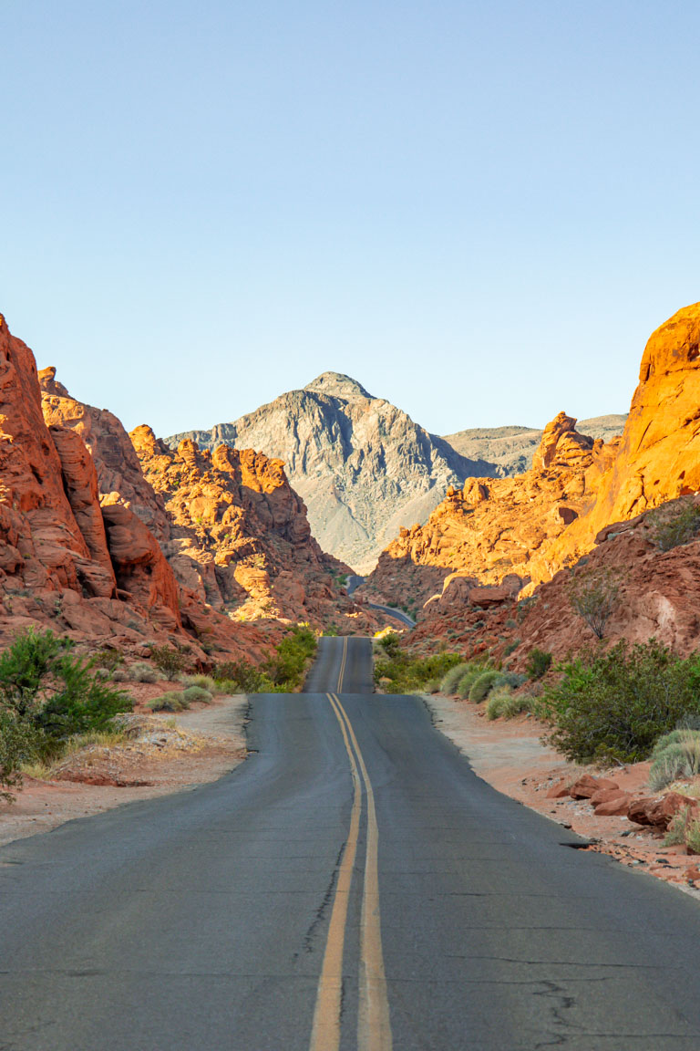 road photograph valley of fire famous photo spot