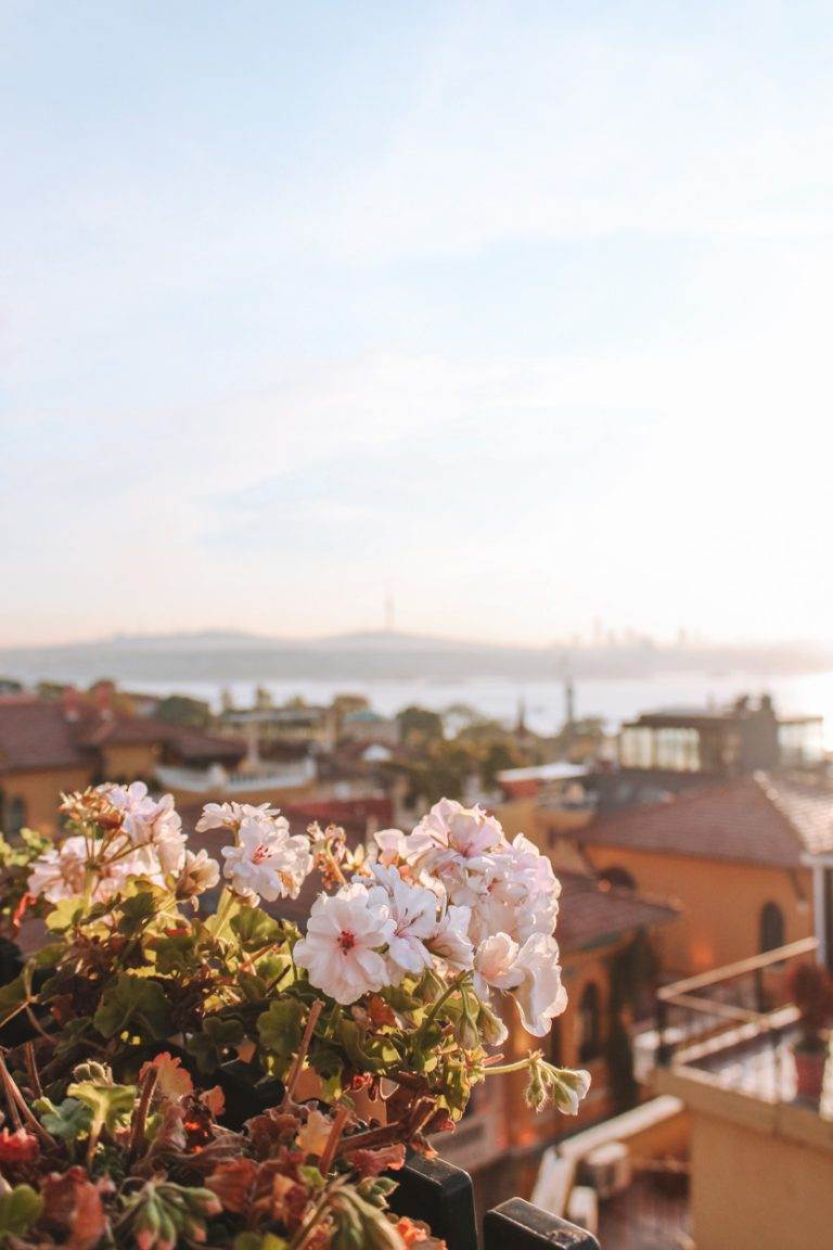 view of bosporus strait from seven hills hotel istanbul