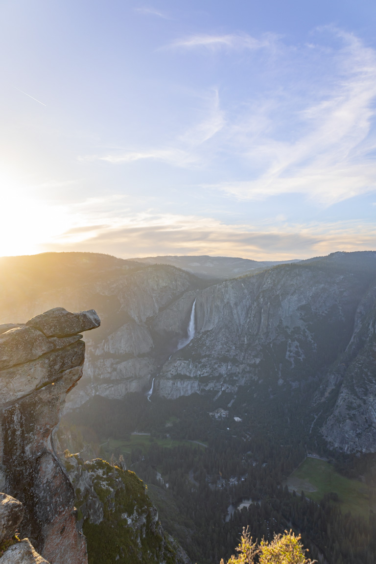 sunrise or sunset at glacier point