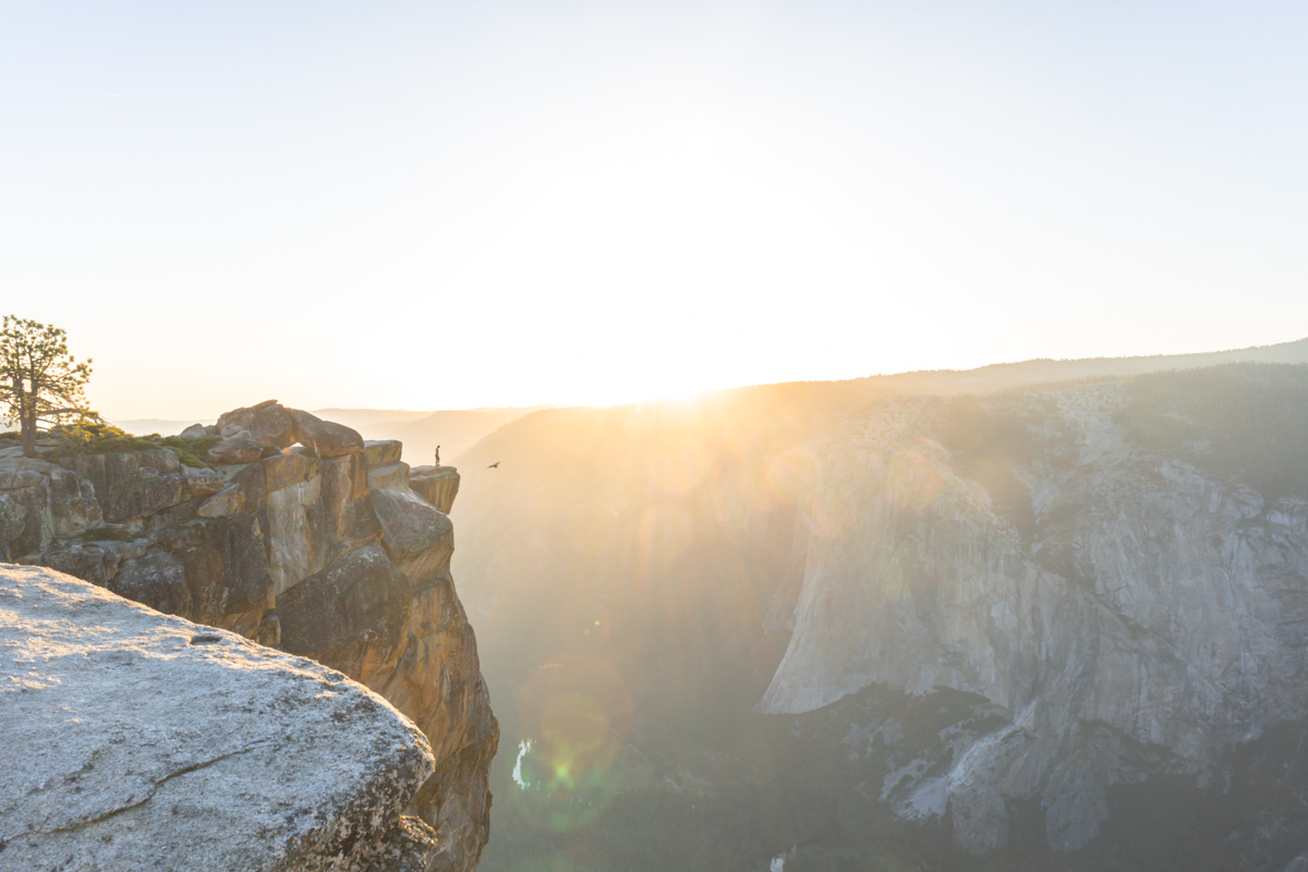 sunset lookout point yosemite national park hike