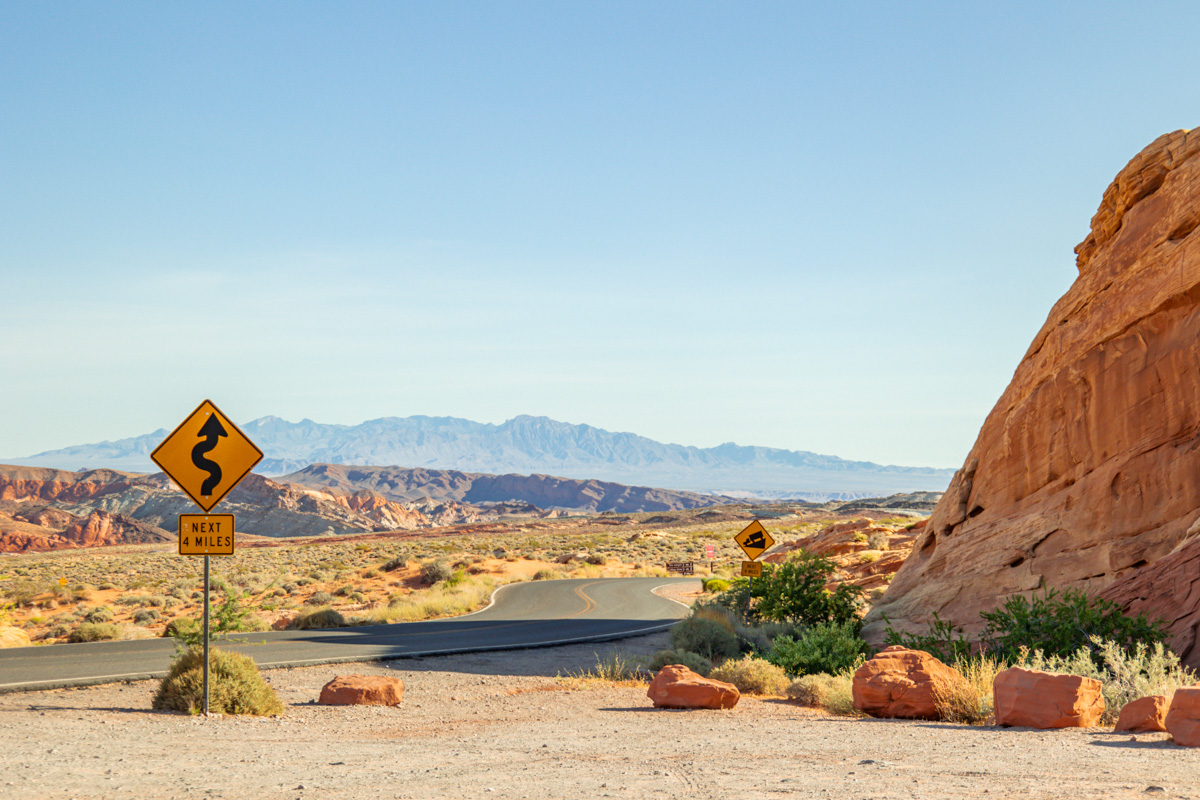 valley of fire landscape view