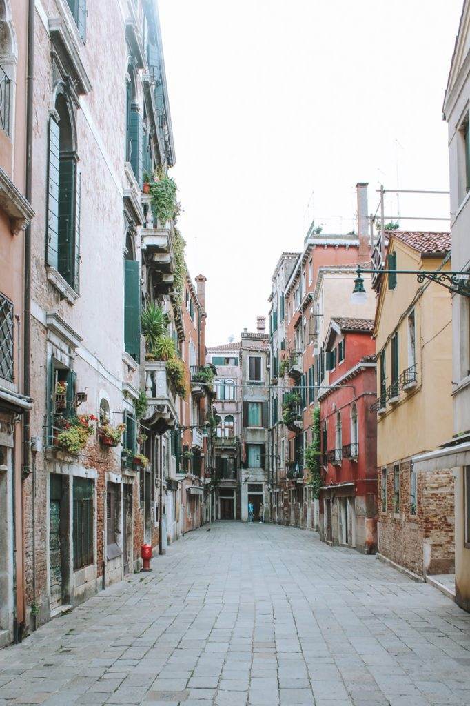 empty street in venice