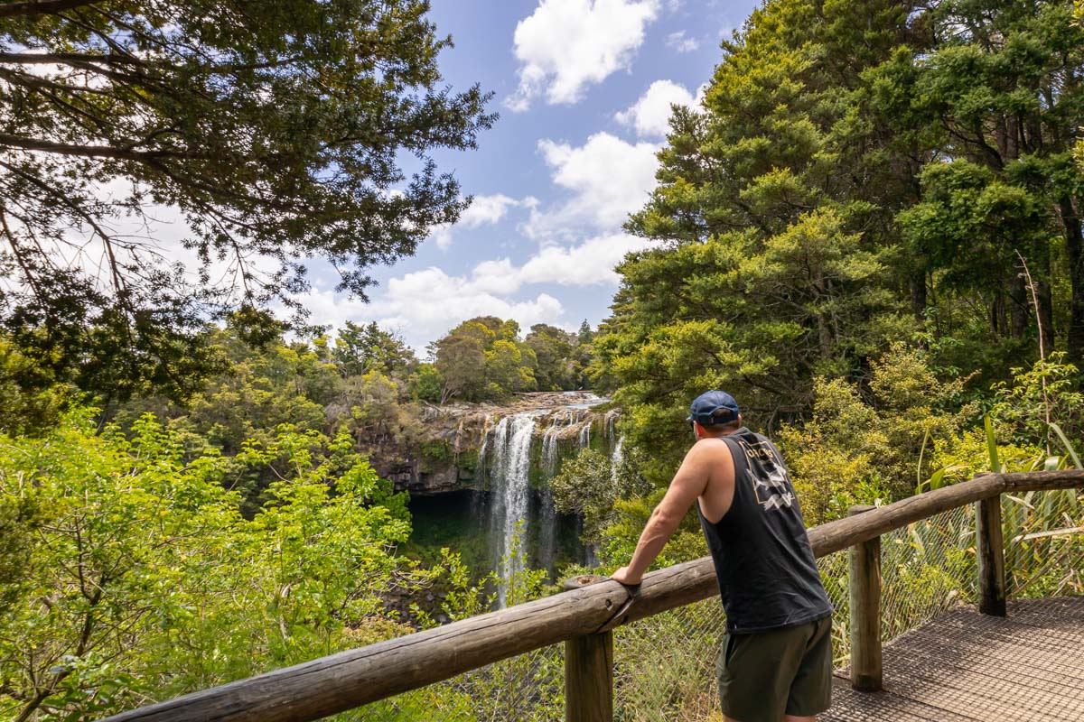 viewpoint rainbow falls in kerikeri new zealand