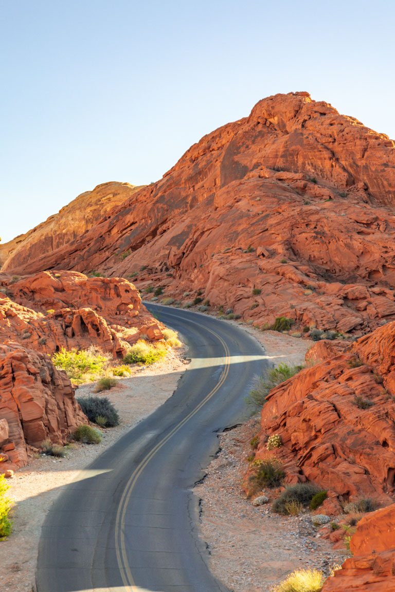 winding road nevada